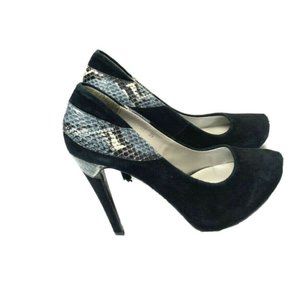 Dizingof Heels 39 Luxury Hand Made Black Suede